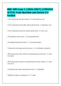 BMS 300 Exam 3 &lbrack;2026&sol;2027&rsqb; &vert; UPDATED&NewLine;ACTUAL Exam Question and Answer &vert; A&plus;&NewLine;Verified