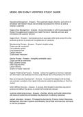 MGSC 395 EXAM 1 VERIFIED STUDY GUIDE