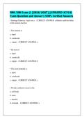 BMS 300 Exam 2 &lbrack;2026&sol;2027&rsqb; &vert; UPDATED ACTUAL&NewLine;Exam Question and Answer &vert; 100&percnt; Verified Answers