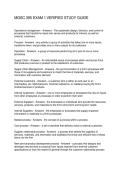 MGSC 395 EXAM 1 VERIFIED STUDY GUIDE