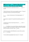 BMS 300 Exam 1 &vert; Updated Questions and&NewLine;Answers &vert; Most Recent 2026 Edition