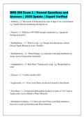 BMS 300 Exam 1 &vert; Newest Questions and&NewLine;Answers &vert; 2026 Update &vert; Expert Verified