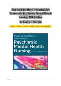 TEST BANK FOR Davis Advantage for Townsend's Psychiatric Mental Health Nursing&comma; 11th Edition by Karyn I&period; Morgan ISBN&colon; 978-1719648240 COMPLETE GUIDE ALL CHAPTERS COVERED 100&percnt; VERIFIED A&plus; GRADE ASSURED&excl;&excl;&excl;&excl;NEW LATEST UPDATE&excl;&excl;&excl;&excl;