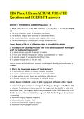 TBS Phase 1 Exam ACTUAL UPDATED Questions and CORRECT Answers&NewLine;