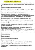 Mental Status Exam Test Bank&colon; Chapter 5 Q&A