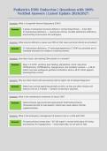Pediatrics EOR&colon; Endocrine &vert; Questions with 100&percnt; Verified Answers &vert; Latest Update 2026&sol;2027&period;