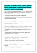 Dynamics of Health Care in Society Rutgers&NewLine;Exam &vert; Newest and Updated Questions and&NewLine;Answers &vert; 2026 Review Guide