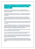 Dynamics of Health Care in Society Rutgers Exam&NewLine;&vert; Most Recent Questions and Answers &vert; Expert&NewLine;Verified &vert; 2026