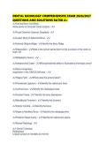 DENTAL RADIOLOGY COMPREHENSIVE EXAM 2026&period;pdf