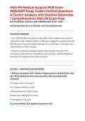 HESI PN Medical-Surgical NGN Exam 2026&sol;2027 Study Guide &vert; Verified Questions & Correct Answers with Detailed Rationales &vert; Comprehensive LPN&sol;LVN Exam Prep