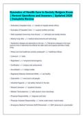 Dynamics of Health Care in Society Rutgers Exam&NewLine;&vert; Newest Questions and Answers &vert; Updated 2026&NewLine;&vert; Complete Review