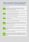 Pediatrics EOR&colon; Infectious Diseases &vert; Questions with 100&percnt; Verified Answers &vert; Latest Update 2026&sol;2027&period;