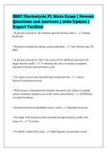 IBEC Electrolysis FL State Exam &vert; Newest&NewLine;Questions and Answers &vert; 2026 Update &vert;&NewLine;Expert Verified
