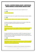 CFA LEVEL 1 -CHARTERED FINANCIAL ANALYST &vert;QUESTIONS AND VERIFIED ANSWERS&vert;A&plus; GRADED&vert; NEWEST 2026&sol;2027 UPDATE