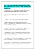 AINS 102&colon; Understanding Personal Insurance &vert;&NewLine;Expert Verified Questions and Answers &vert; Most&NewLine;Recent 2026 Update
