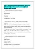 AINS 102&colon; Understanding Personal Insurance &vert; Most&NewLine;Recent Questions and Answers &vert; 2026 Update &vert; Exam&NewLine;Review Pack