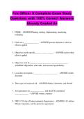 Fire Officer II Complete Exam Study &NewLine;Questions with 100&percnt; Correct Answers &NewLine;Already Graded A&plus; 