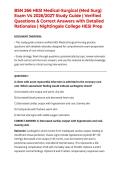 BSN 266 HESI Medical-Surgical &lpar;Med Surg&rpar; Exam V4 2026&sol;2027 Study Guide &vert; Verified Questions & Correct Answers with Detailed Rationales &vert; Nightingale College HESI Prep
