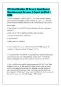 VITA Certification 35 Exam &vert; Most Recent&NewLine;Questions and Answers &vert; Expert Verified &vert;&NewLine;2026
