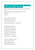 FCTC Math Test &vert; Newest Questions and Answers&NewLine;&vert; Updated 2026 &vert; Complete Review