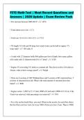 FCTC Math Test &vert; Most Recent Questions and&NewLine;Answers &vert; 2026 Update &vert; Exam Review Pack