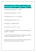 FCTC Math Test &vert; Newest Questions and&NewLine;Answers &vert; 2026 Update &vert; Expert Verified