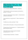 CWEA Collections Grade 1 Test &vert; Expert&NewLine;Verified Questions and Answers &vert; Most&NewLine;Recent 2026 Update