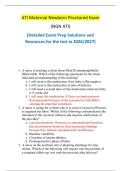 ATI Maternal Newborn Proctored Exam &NewLine;&lpar;NGN ATI&rpar; &NewLine;&lpar;Detailed Exam Prep Solutions and &NewLine;Resources for the test in 2026&sol;2027&rpar;