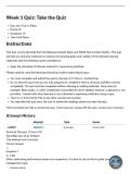 PSY 5330 Week 1 Quiz &colon;Take the Quiz &vert; Questions and Answers &vert; 2026 Update &vert; Graded A&plus;&period;&NewLine;