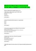 PROPANE PRACTICE TESTS EXAM WITH 100&percnt; CORRECT ANSWERS 2024&NewLine;