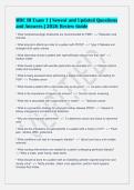 MDC III Exam 1 &vert; Newest and Updated Questions&NewLine;and Answers &vert; 2026 Review Guide