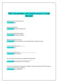 TDCJ Test Questions with Verified Answers A&plus; Grade 2026&sol;2027 &vert; Texas Department of Criminal Justice Exam Preparation Guide