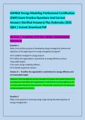 ASHRAE Energy Modeling Professional Certification &NewLine;&lpar;EMP&rpar; Exam Practice Questions And Correct &NewLine;Answers &lpar;Verified Answers&rpar; Plus Rationales 2026 &NewLine;Q&A &vert; Instant Download Pdf 