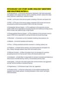 PSYCHOLOGY 2301 STUDY GUIDE 2026&period;pdf