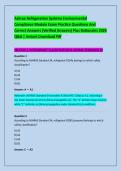 Ashrae Refrigeration Systems Environmental &NewLine;Compliance Module Exam Practice Questions And &NewLine;Correct Answers &lpar;Verified Answers&rpar; Plus Rationales 2026 &NewLine;Q&A &vert; Instant Download Pdf