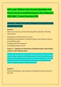 BOC Level I Written Exam Practice Questions And &NewLine;Correct Answers &lpar;Verified Answers&rpar; Plus Rationales &NewLine;2026 Q&A &vert; Instant Download Pdf 