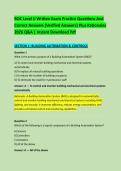 BOC Level II Written Exam Practice Questions And &NewLine;Correct Answers &lpar;Verified Answers&rpar; Plus Rationales &NewLine;2026 Q&A &vert; Instant Download Pdf 