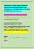 BOC Portfolio &sol; Capstone Energy Improvement &NewLine;Project Review Exam Practice Questions And &NewLine;Correct Answers &lpar;Verified Answers&rpar; Plus Rationales &NewLine;2026 Q&A &vert; Instant Download Pdf 