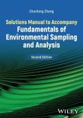 Solutions Manual to Accompany Fundamentals of Environmental Sampling and Analysis 2nd Edition&comma; Kindle Edition by Chunlong Zhang ISBN&colon; 978-1394241668 COMPLETE GUIDE ALL CHAPTERS COVERED 100&percnt; VERIFIED A&plus; GRADE ASSURED&excl;&excl;&excl;&excl;NEW LATEST UPDATE&excl;&excl;&excl;&excl;&excl;