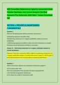 BOC Preventive Maintenance Systems Assessment Exam &NewLine;Practice Questions And Correct Answers &lpar;Verified &NewLine;Answers&rpar; Plus Rationales 2026 Q&A &vert; Instant Download &NewLine;Pdf 