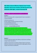 BOC Water Systems Efficiency Module Exam Practice &NewLine;Questions And Correct Answers &lpar;Verified Answers&rpar; Plus &NewLine;Rationales 2026 Q&A &vert; Instant Download Pdf