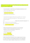 HESI RN FUNDAMENTALS TESTBANK Exam Questions and  &NewLine;Answers latest update 2026