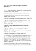 QNT 2020 FINAL QUESTIONS WITH VERIFIED ANSWERS