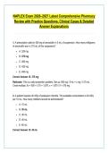 NAPLEX Exam 2026&ndash;2027 Latest Comprehensive Pharmacy &NewLine;Review with Practice Questions&comma; Clinical Cases & Detailed &NewLine;Answer Explanations 