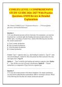 COMLEX LEVEL 1 COMPREHENSIVE &NewLine;STUDY GUIDE 2026&ndash;2027 With Practice &NewLine;Questions&comma; OMM Review & Detailed &NewLine;Explanations 