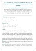WGU D487 Secure Software Design OA Exam Bank &lpar;2026&sol;2027 Update&rpar; &vert; 250 Verified Q&A with Expert Rationales