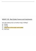 MGMT 170 Final Exam Review &vert; Poll Questions and Answers &vert; 2026&sol;27 Update &vert; 100&percnt; Correct - UCLA&period;