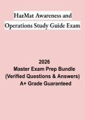 HazMat Awareness & Operations Study Guide Exam PDF &vert; Practice Questions&comma; Test Bank & Certification Prep