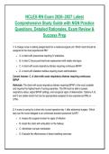 NCLEX-RN Exam 2026&ndash;2027 Latest &NewLine;Comprehensive Study Guide with NGN Practice &NewLine;Questions&comma; Detailed Rationales&comma; Exam Review & &NewLine;Success Prep