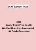 DOT Review Exam Study Guide PDF &vert; NRCME Practice Questions&comma; FMCSA Test Bank & Medical Examiner Certification Prep